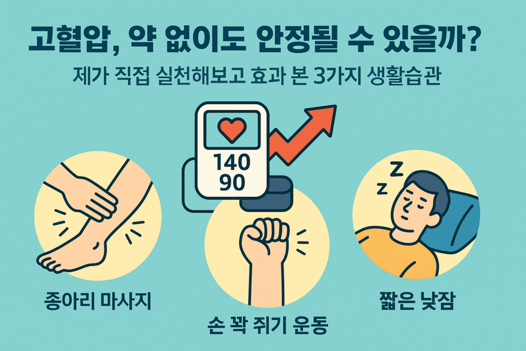 혈압을 자연스럽게 안정시키는 간단한 방법 3가지